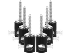 Ganchos Colgantes Metal Negro Lámparas Fijaciones Techo Resistentes Mantener Cables Lugar Accesorios Prácticos
