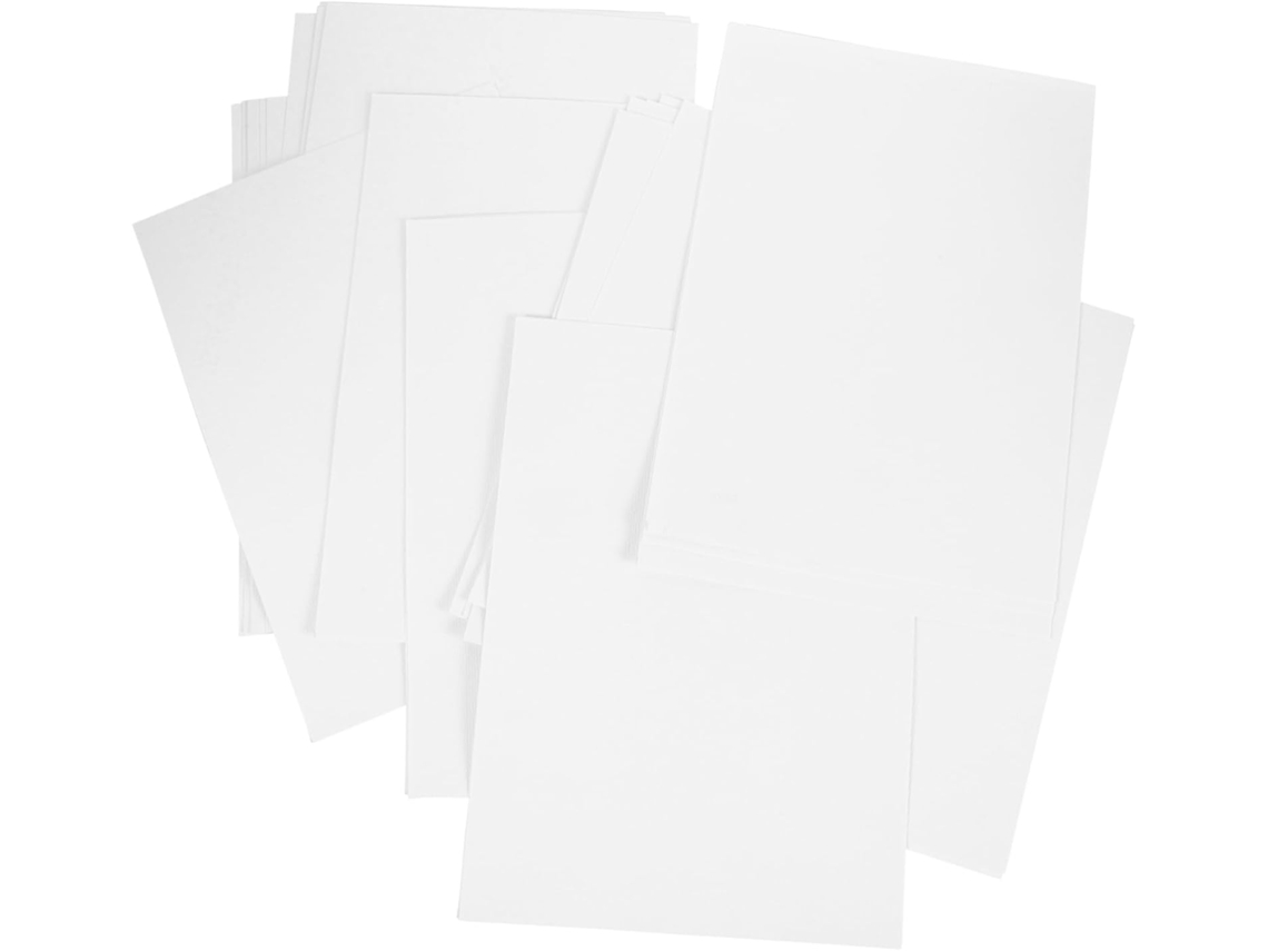 50 Hojas Gruesas Profesionales Para Artistas, Dibujo, Pintura, Superficie Lisa, Técnicas Mixtas.