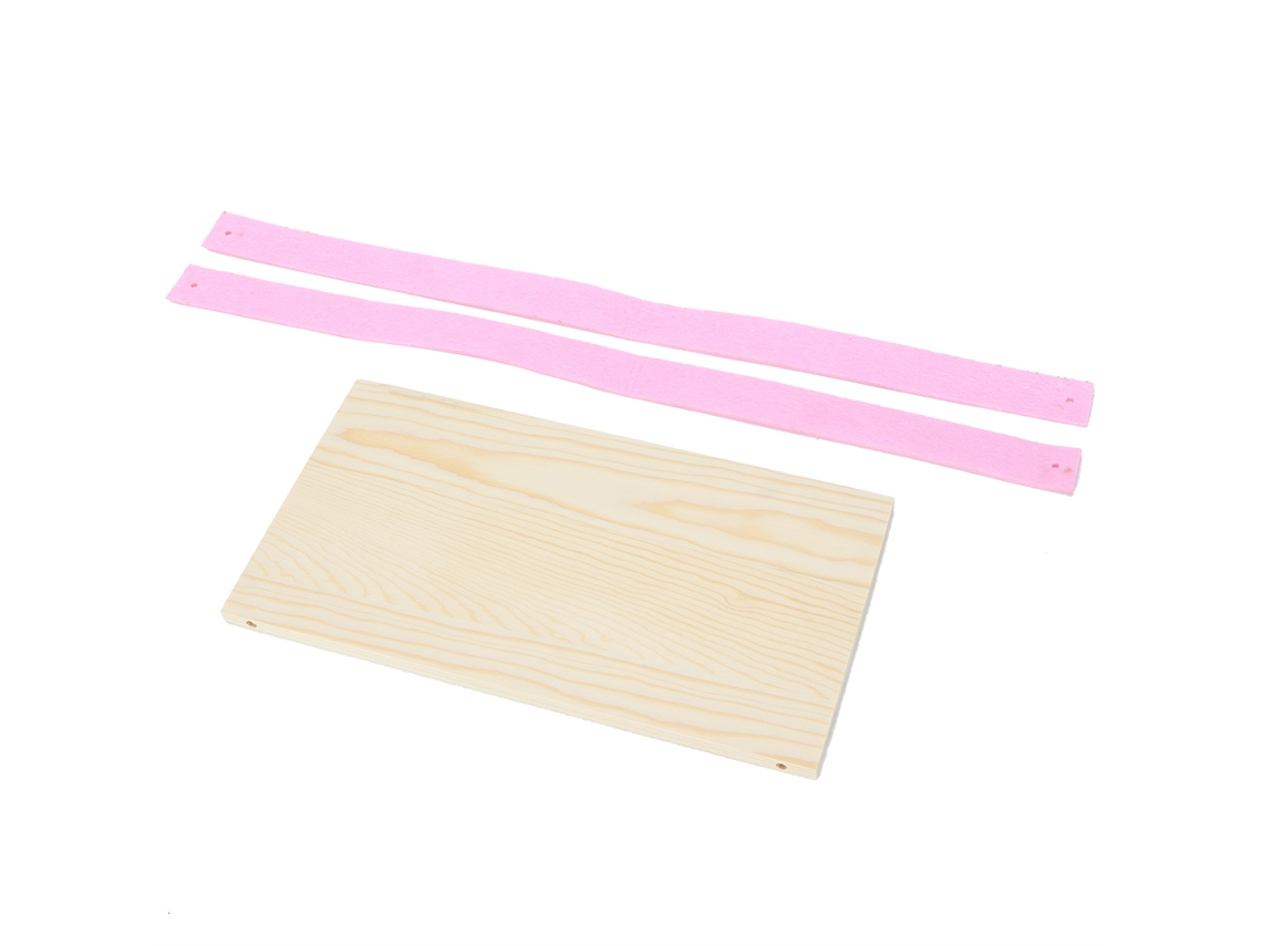 Estantería De Pared De Madera Para Colgar Plantas Y Libros - Estilo Nórdico (rosa S)