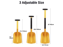Pala telescópica para nieve, uso general/deportivo
