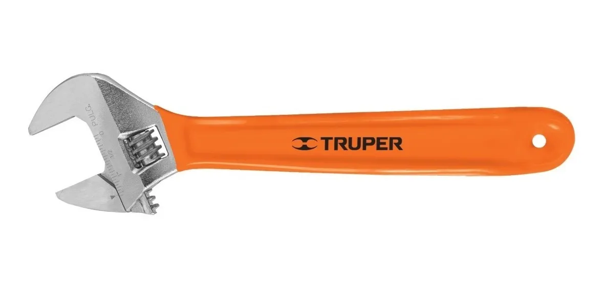 Llave Perico cromada de 12 pulgadas con mango Truper 15512vayotoy
