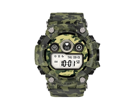 Smartwatch SLOWMOOSE Impermeable Rastreador de Frecuencia Cardiaca de Tensión arterial (Verde)