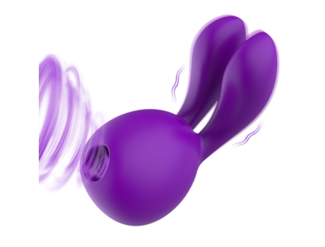 Vibrador de succión del clítoris con 8 modos de vibración y 5 de succión para mujeres (púrpura) OEMG