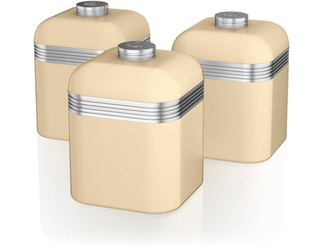 Tarros de Cocina SWAN SWKA1020CN Crema (3un)
