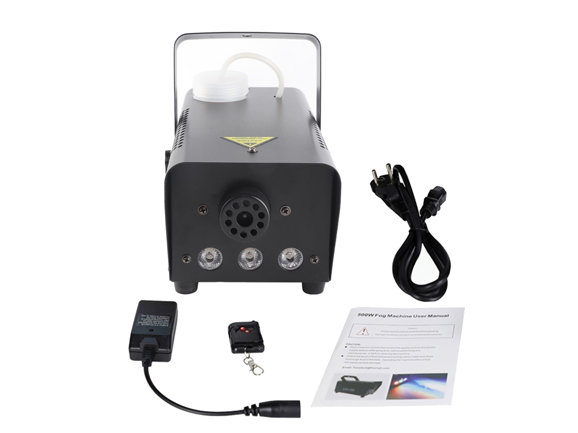 Máquina De Humo De 500 W Con Luces Led Rgb, Control Remoto Inalámbrico, Equipo Para Escenarios De Fiestas.