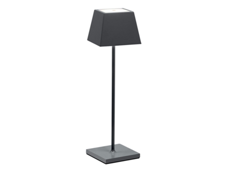 Lámpara de mesa LED Siesta gris IP54 portátil y recargable ROSSINI ILLUMINAZIONE