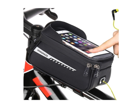 Bolsa para cuadro de bicicleta, impermeable, bolsa de almacenamiento para accesorios de bicicleta de montaña Bisbisous