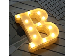 (B) Luces de letra del alfabeto LED Light Light Up Plástico Fiesta de cumpleaños Signo Decoración SLD