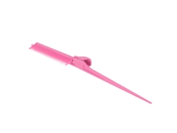 Peine De Cola De Rata Profesional Rosa Con Clip Para Mechones Peinado Alisado Y Teñido De Cabello