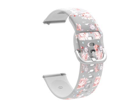 Correa de reloj inteligente para Samsung Galaxy Watch4 20 mm Silicona TPU impresa transparente(5)