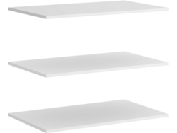Pack de 3 Estantes Para Armarios de 150 Cm DKIT Slide (Blanco - 1,6x72,4x51 cm)