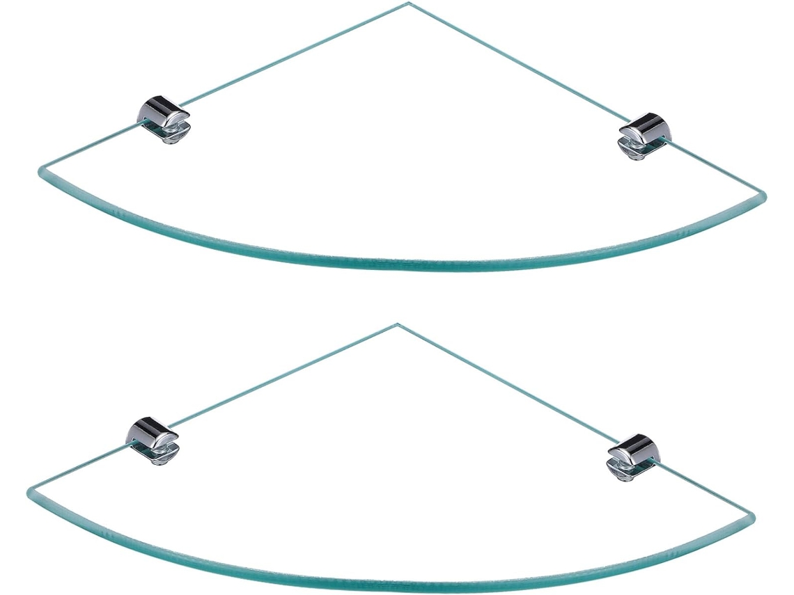 Estante Esquinero De Vidrio 20x20 6 Pared Para Juego 2 Resistente Baño