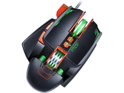 1 Ratón Mecánico Usb Con Cable E Iluminación Para Juegos De Pc