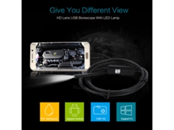 Endoscopio Mini Usb De 7 Mm, Resistente Al Agua Hasta 1,5 M, Con 6 Led Y Cámara Hd Para Android.