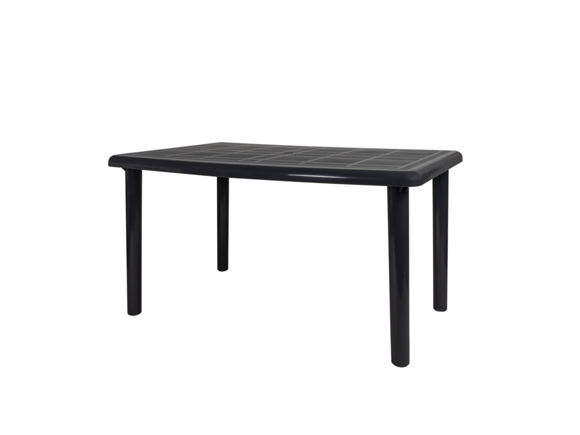 Mesa Oval Reciclada Exterior 140x90 Gris Volcánico Olot Garbar