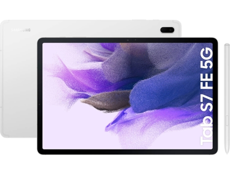 Tablet SAMSUNG Galaxy Tab S7 FE 5G (12.4'' - 64 GB - 4 GB RAM - Wi-Fi+5G - Plata)
