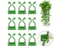 100 Pinzas De Soporte Para Plantas Trepadoras, Autoadhesivas, Gancho De Pared, Clip De Soporte (verde)