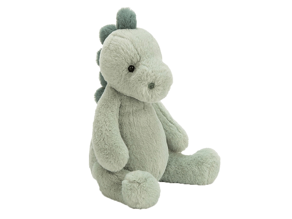Peluche extra suave y esponjoso de la serie Chubby. Diseño de dinosaurio. 45 cm.