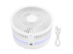 Ventilador de pie plegable, ajustable y recargable por USB, portátil