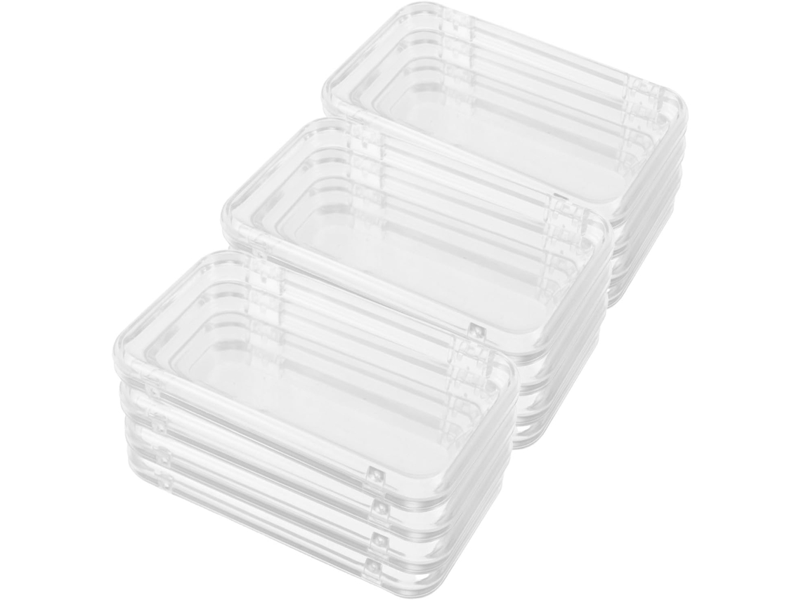 Nuobesty - Caja Organizadora De Plástico Transparente Para Uñas Postizas (12 Piezas)