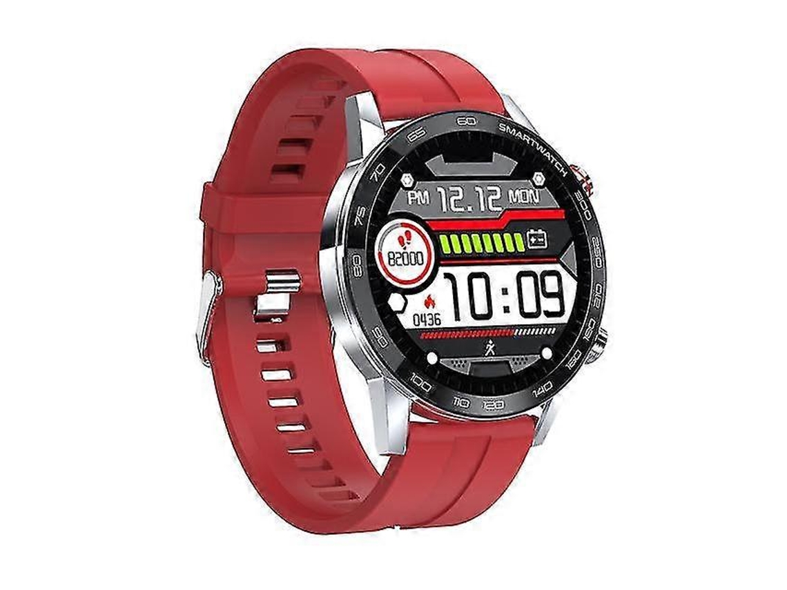 Smartwatch deportivo resistente al agua y con batería de larga duración, con monitorización de frecuencia cardíaca, sueño y salud Ly Ebike (rojo)