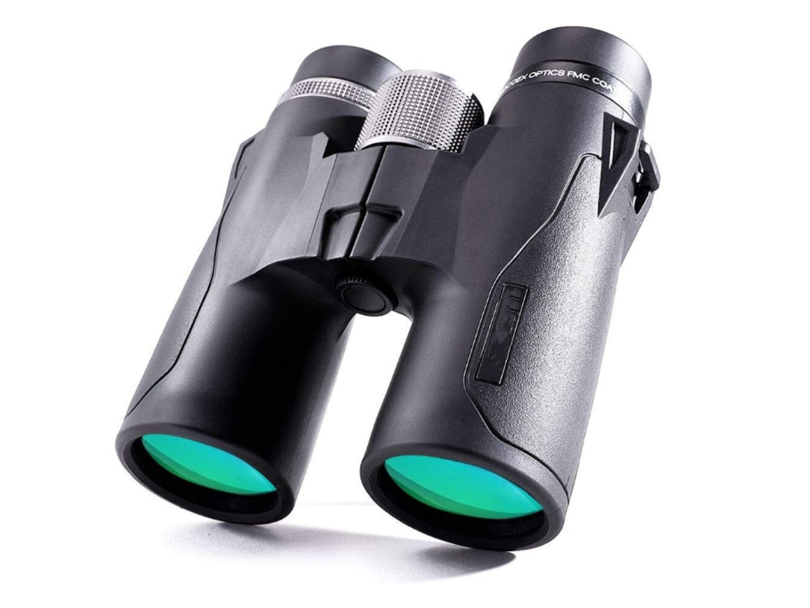 Binoculares 10x42 con prisma de techo HD IP68, antivaho, resistentes a golpes, para observación de aves, paisajes y caza, color negro Yizhood