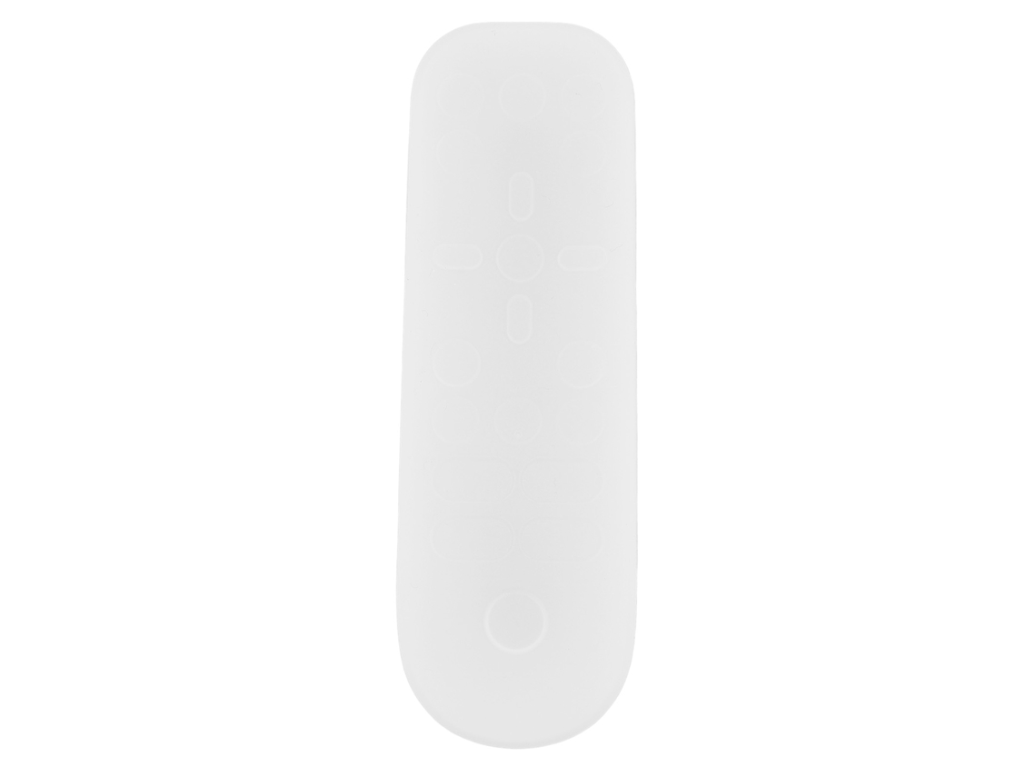 Capa De Silicone Protetora Para Controle Remoto Multimídia Ps5 Branca Anti-derrapante Lavável