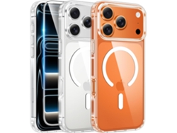 Funda magnética transparente para iPhone 17 Pro - Duradera y protectora - AEUZWR