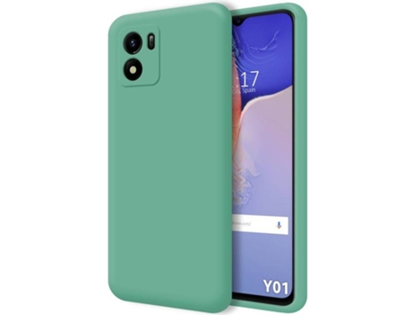 Carcasa para Vivo Y01 TUMUNDOSMARTPHONE Silicona Líquida Verde