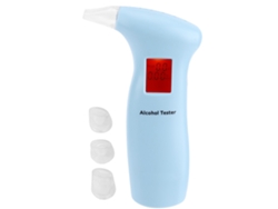 Analizador De Alcoholemia Profesional Azul Para Conductores Con Pantalla Lcd.