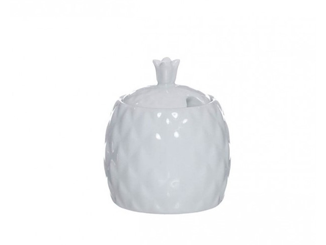 Açucareiro em porcelana ananás