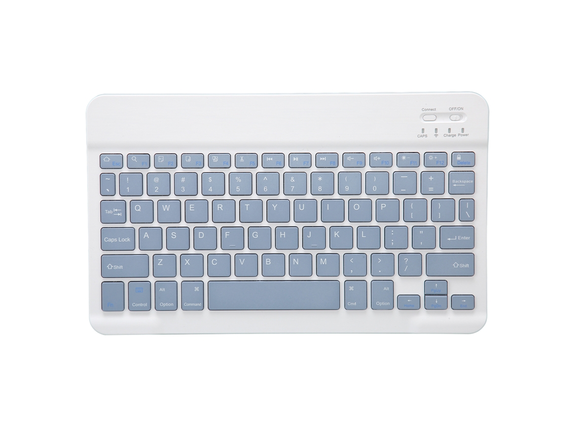 Teclado Sem Fio Ultra Fino Para Tablet Ios Com Atalhos E Modo De Sono Automático Conexão Bt