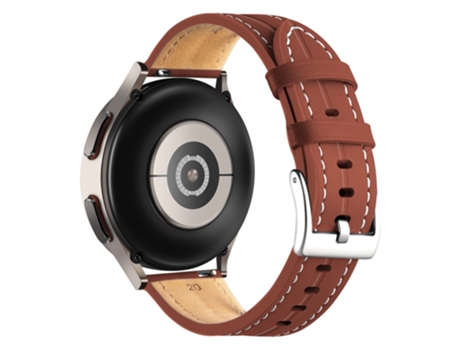 Correa de piel auténtica 22mm liberación rápida ajustable para Realme Watch 3/Huami Amazfit GTR 4/GTR 4 Pro - castaño
