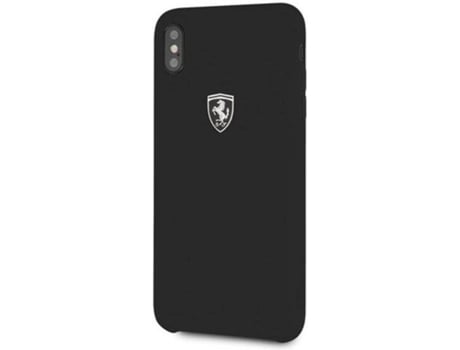 Carcasa Apple FERRARI iPhone Xs Max Silicona Trasera Negro