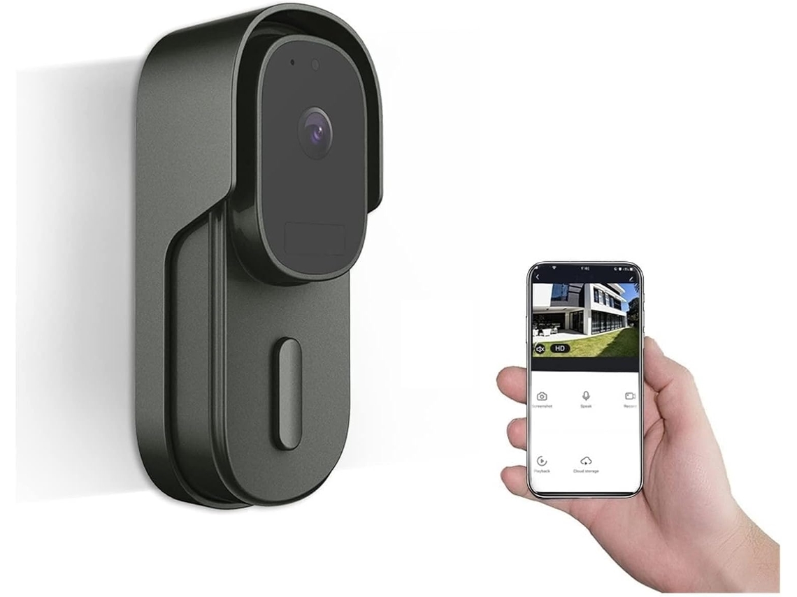 Videoportero inalámbrico HALINUIA con detección de movimiento por infrarrojos y visión nocturna para puertas.