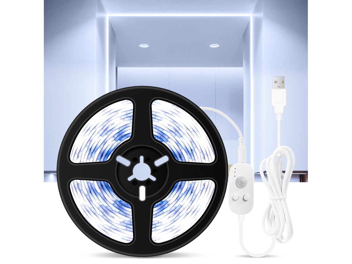 2026-tiras Led Usb Regulables Con Sensor De Movimiento Pir 5m 300leds Luz De Cuerda Para Tv, Escritorio Y Decoración Hogar