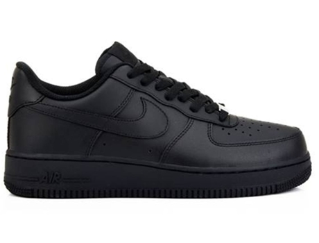 Zapatillas Deportivas NIKE Air Force 1 07 Hombre (Negro - Cuero Natural - 42,5)