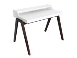 Mesa escritorio MUEBLEAR 'Nere' 110x86x75cm en color blanco y marrón