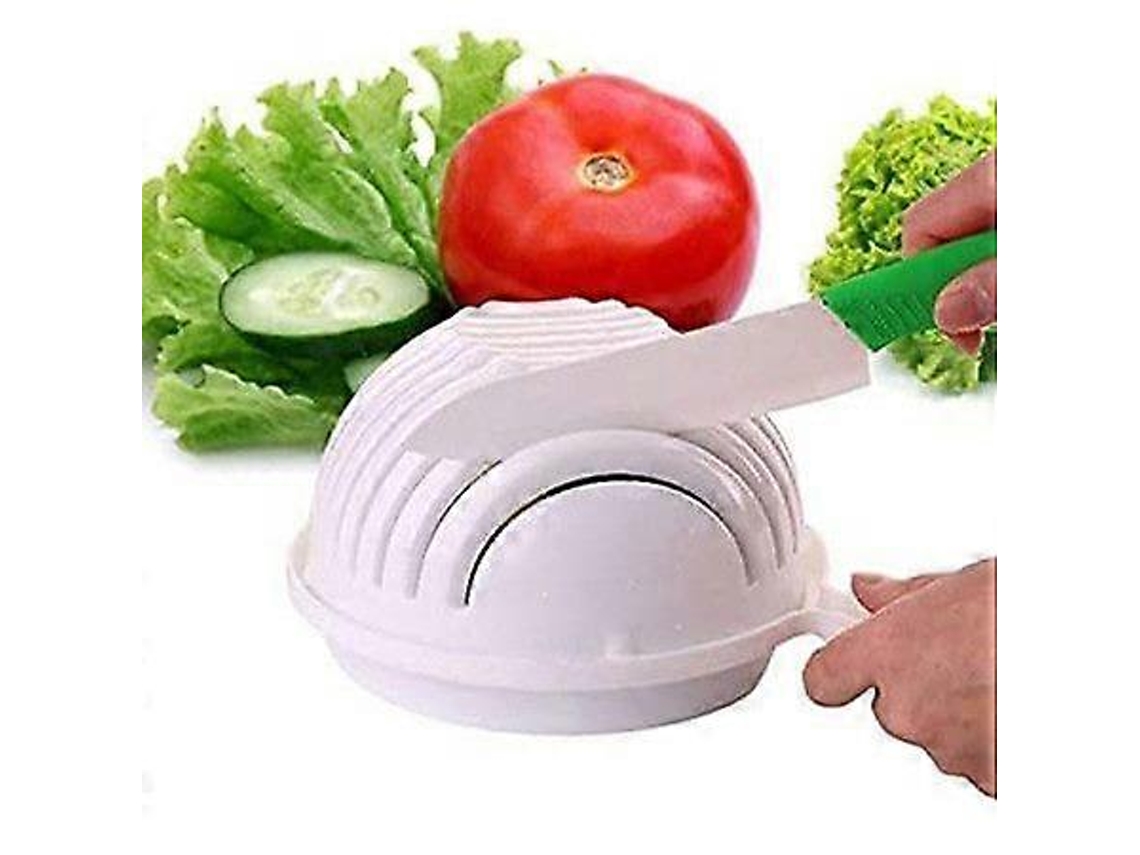Cortador de ensalada, bol para cortar frutas y verduras.