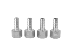 Conector De Manguera Barbado 13mm 1/2in Acero Inoxidable Para Nevera De Cerveza 4pcs