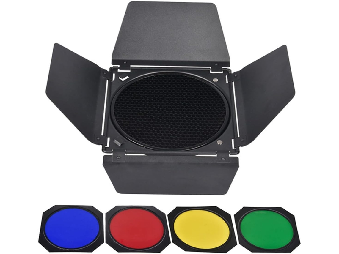 Kit De Accesorios Para Lámpara De Fotografía Con Filtro De Color De Panal.