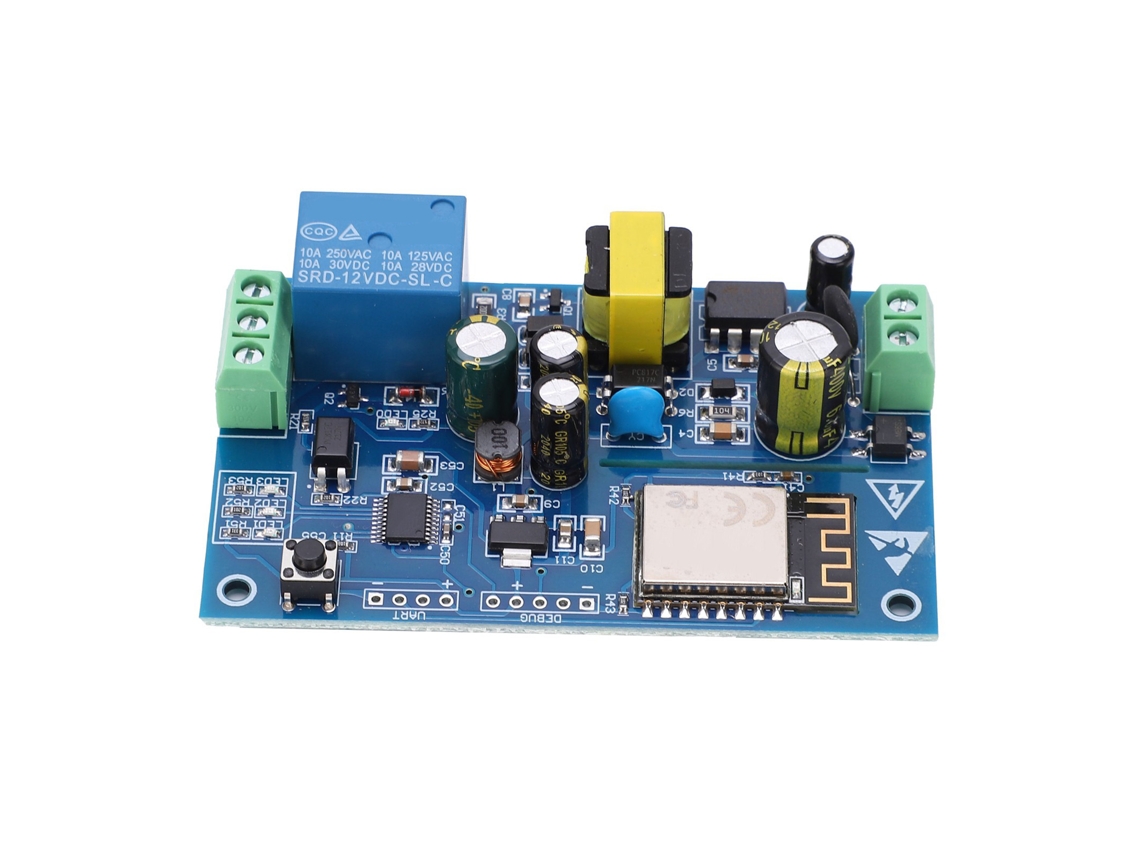 Módulo de relé Veloriskku com controle remoto via rede móvel para casa inteligente AC85-264V