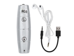 Caneta Gravadora Com Lanterna D8 8gb Controle De Voz Longa Distância Hd Reprodutor Digital Mini