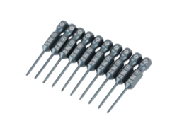 Juego de puntas de destornillador con cabeza Phillips S2 de acero de 1/4 de pulgada hexagonal de 50 mm Ph0 10 piezas