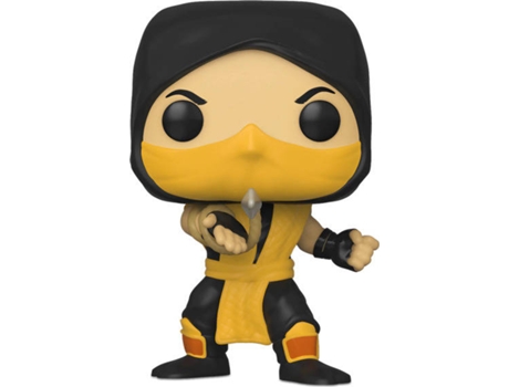 Figura Funko Pop videojuego mortal scorpion games 537 kombatscorpion coleccionable de vinilo 45110