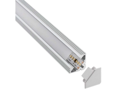 Perfil LEDBOX aluminio VENCO para tiras LED, 2 metros
