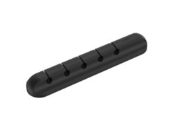 Organizador De Cables De Silicona Autoadhesivo Negro Para Escritorio: Clips Para Cables Para El Hogar Y El Coche.