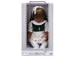 Boneca Fashion Girl - Vestido Branco Com Flores Bk Tx065002 Multicores