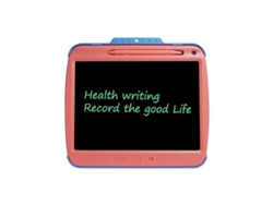 Tableta De Escritura A Mano Lcd Recargable De 9 Pulgadas Con Líneas De Un Solo Color (rosa) Y Tablero De Escritura Electrónico Transparente