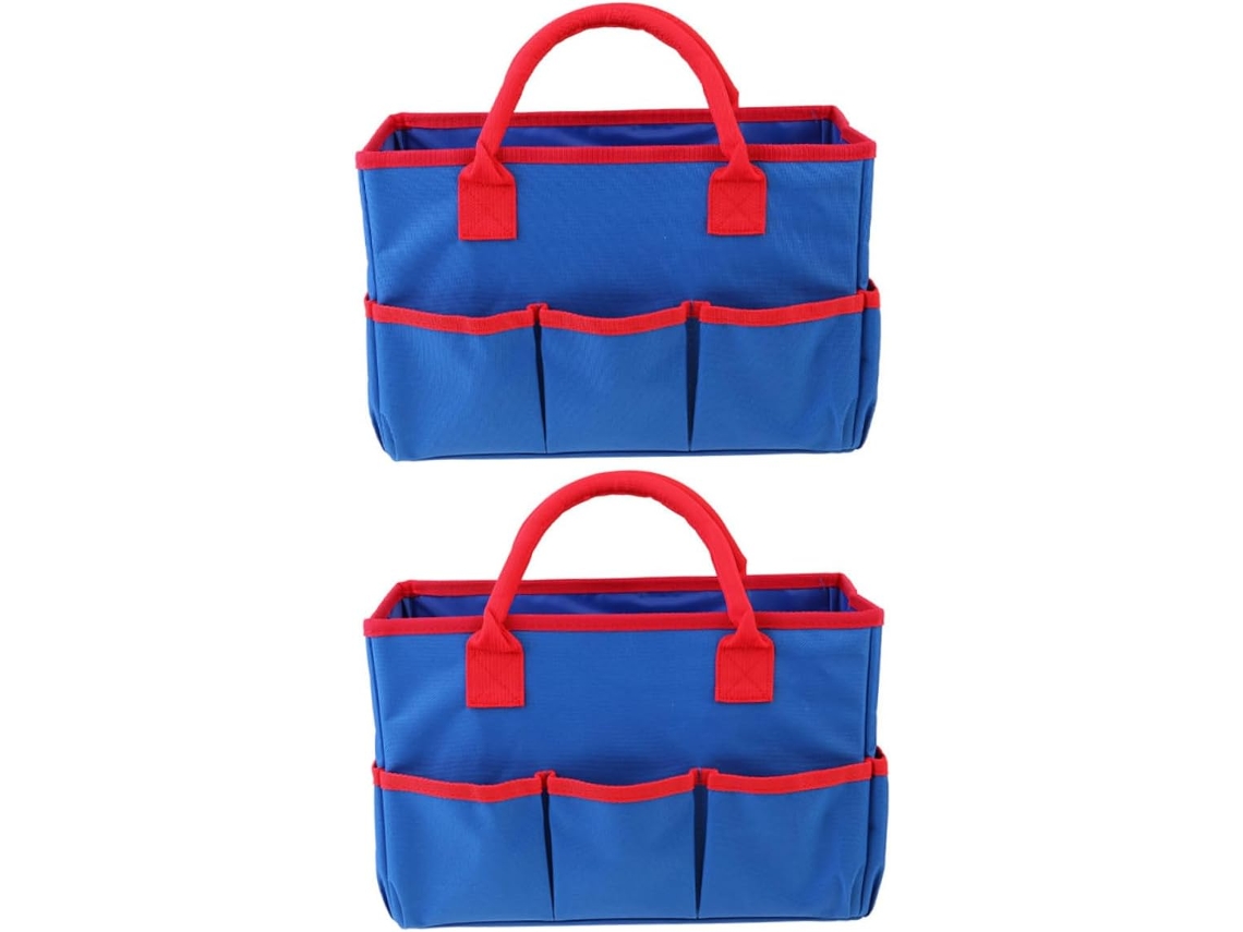 Juego de 2 estuches prácticos para guardar diversos objetos, cosméticos y herramientas de jardinería.